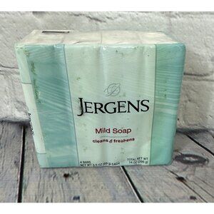 Jergens Mild Soap 1 Pack of 4 Bars (3.5oz Each) Original Sealed Package